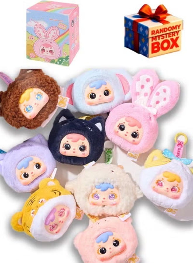 yumee Plush Doll Collection Blind Box - 1 Random Cute Keychain  for Office/Home Decor & Gifts - Image 1